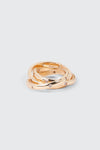 3-Piece Interlinked Stone Accent Ring Set
