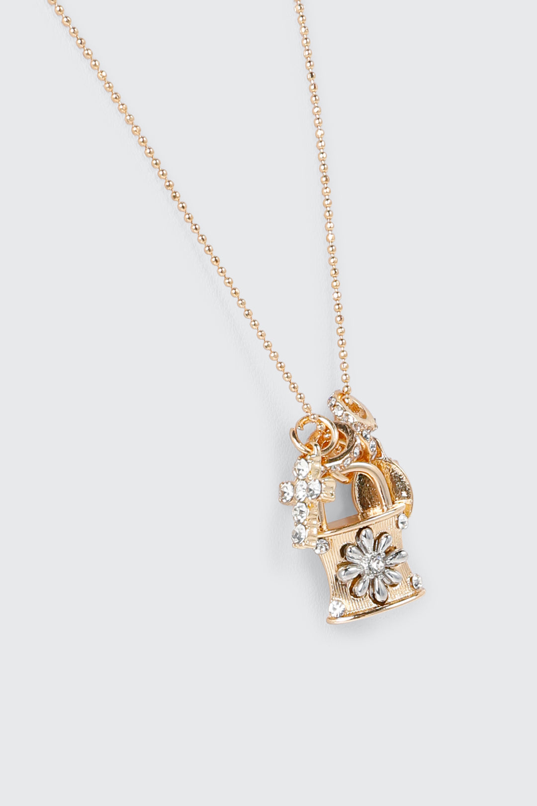 Padlock Mixed Charm Necklace