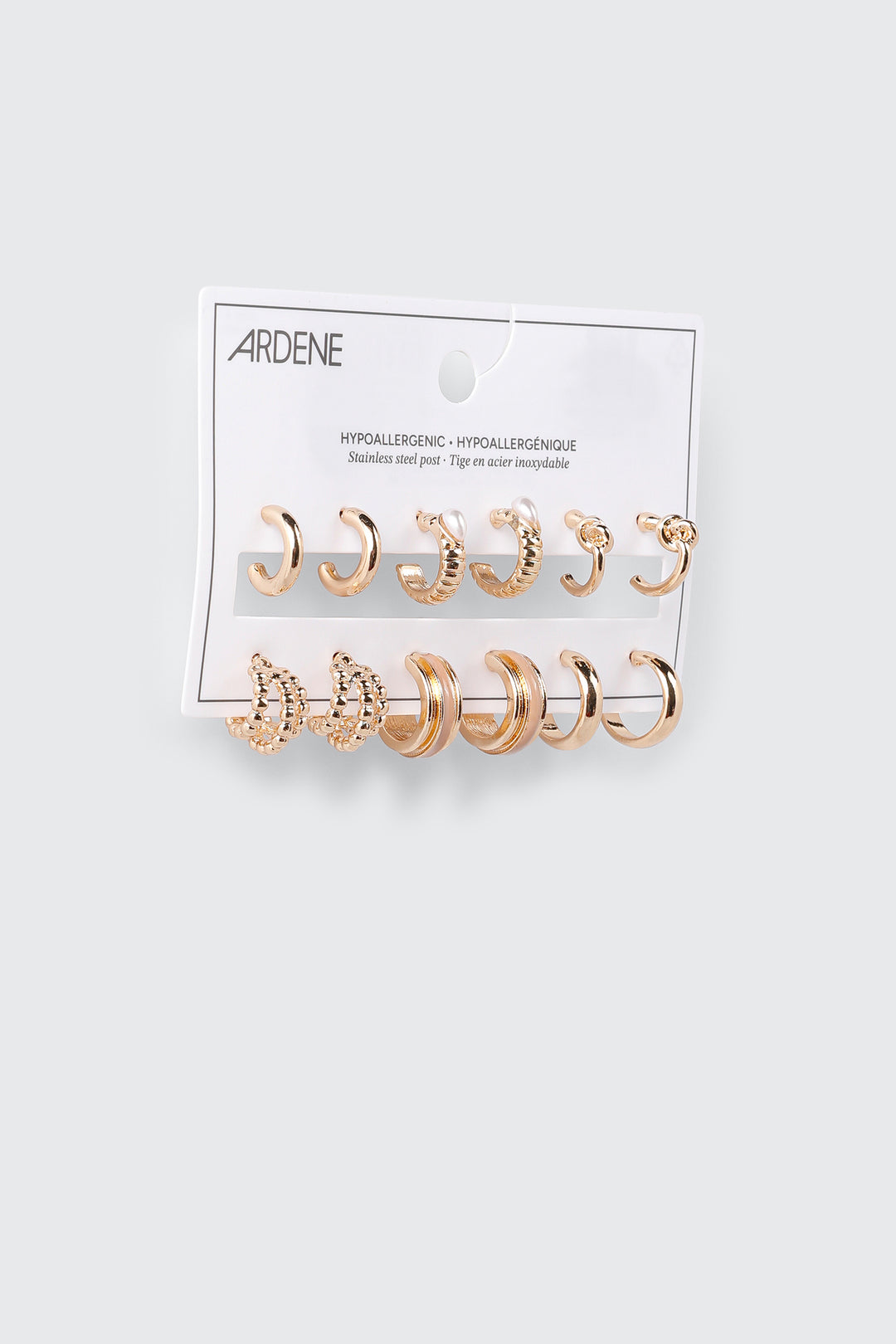 6-Pack Mini Hoop Earrings