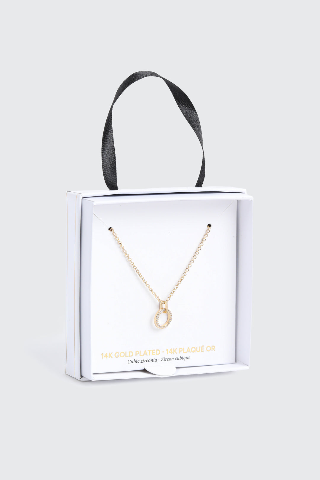 Collier pendentif cercle plaqué or 14K