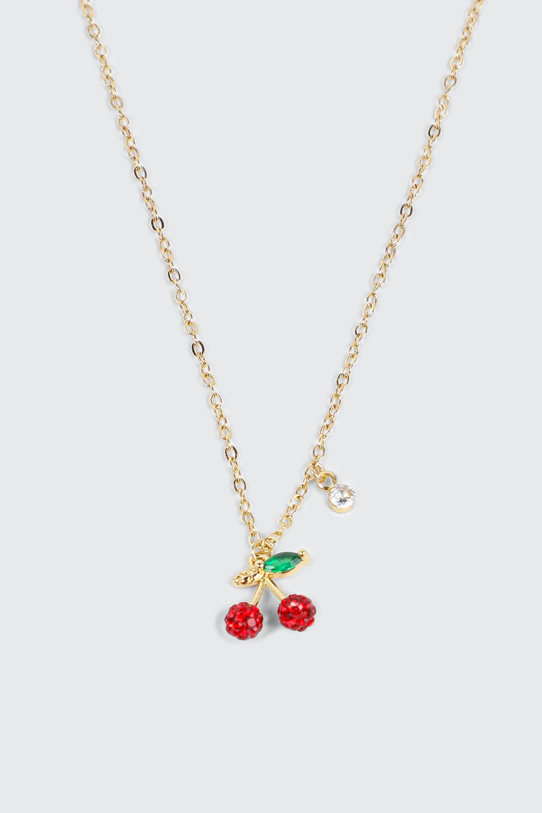 14K Gold Plated Cherry Necklace