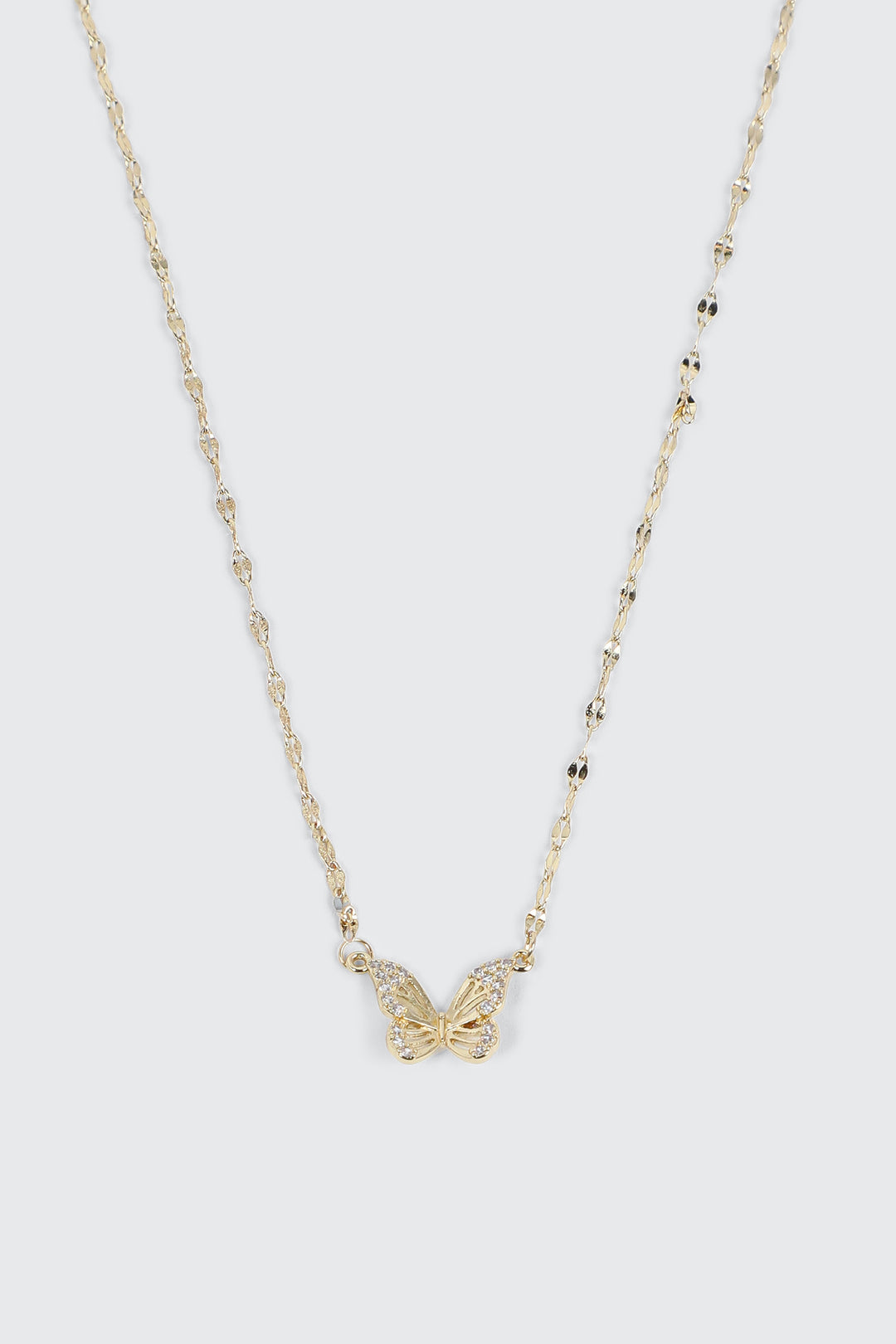 14K Gold Plated Butterfly Necklace