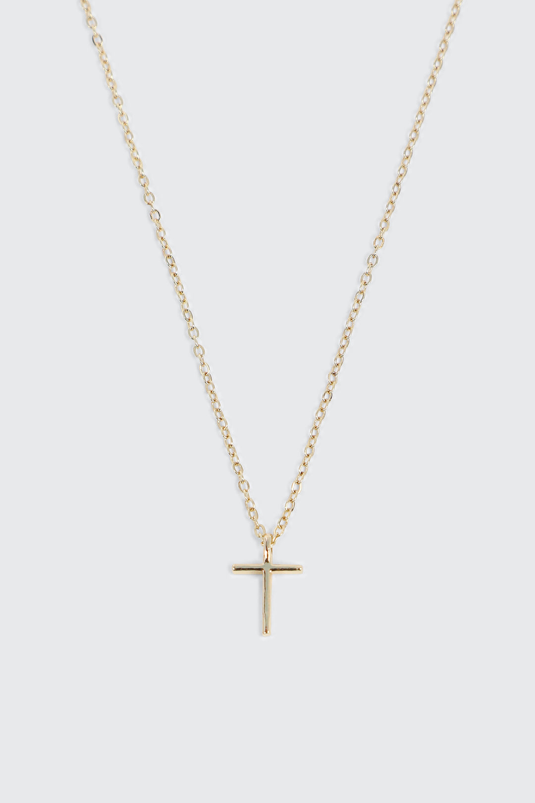 Collier croix plaqué or 14K 