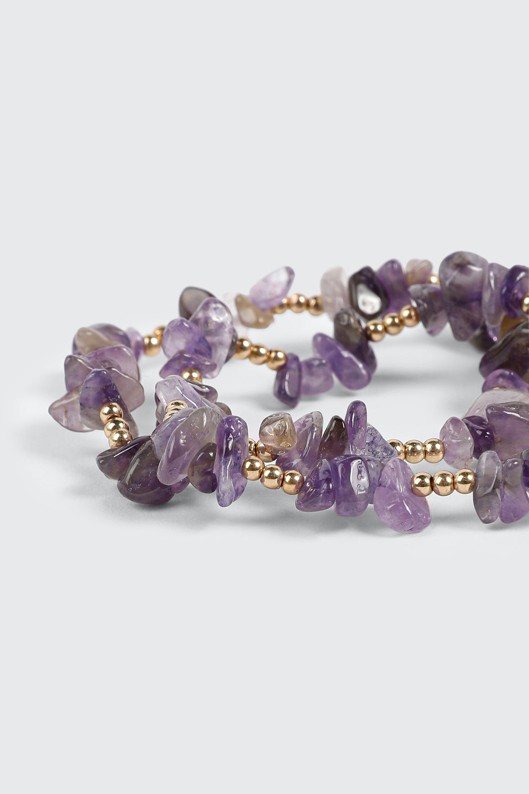 2-Piece Semi-Precious Stretch Bracelets