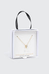 Collier pendentif perle et coeur plaqué or 14K