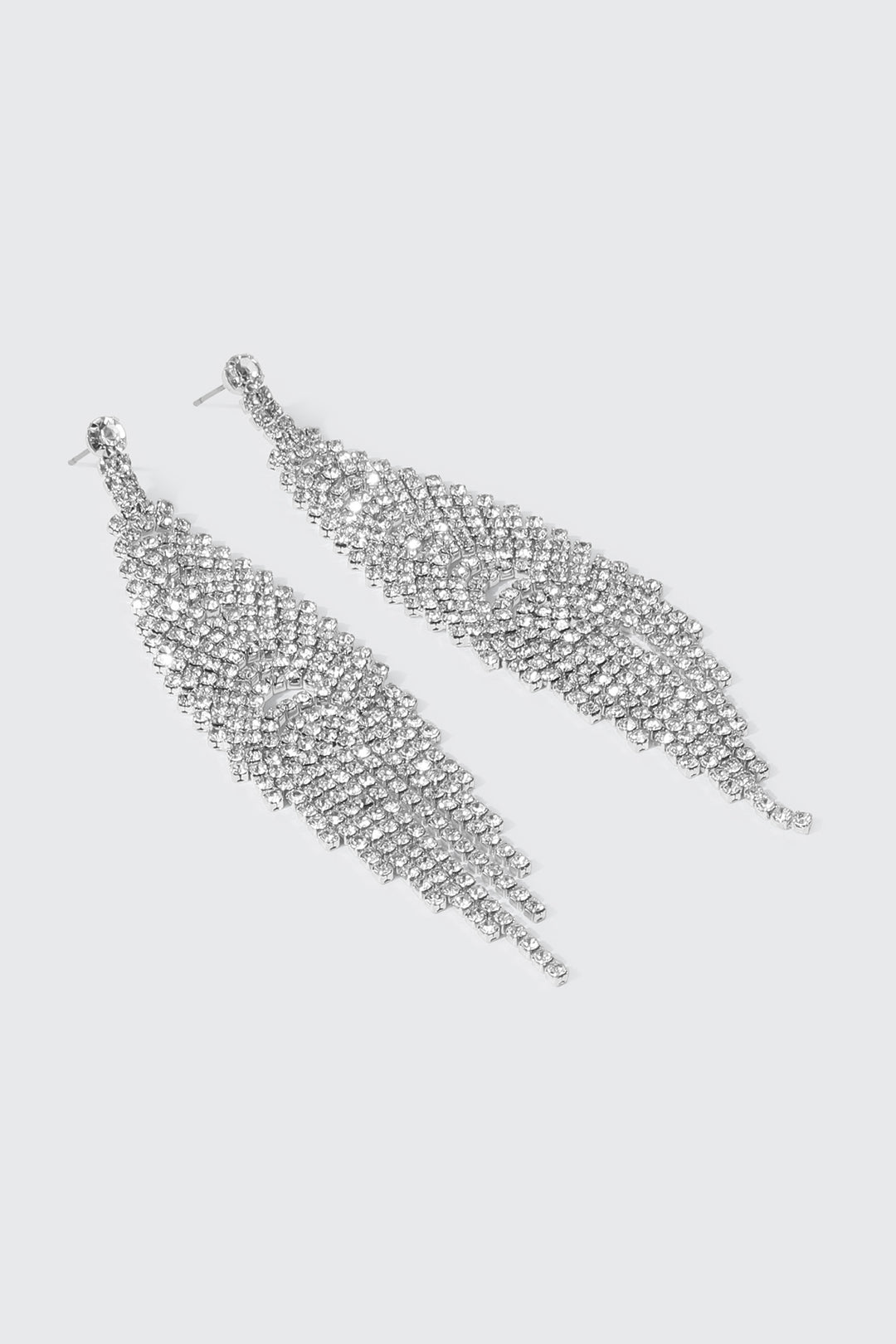 Boucles d'oreilles à franges en pierres du Rhin