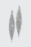 Boucles d'oreilles à franges en pierres du Rhin