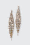 Boucles d'oreilles à franges en pierres du Rhin