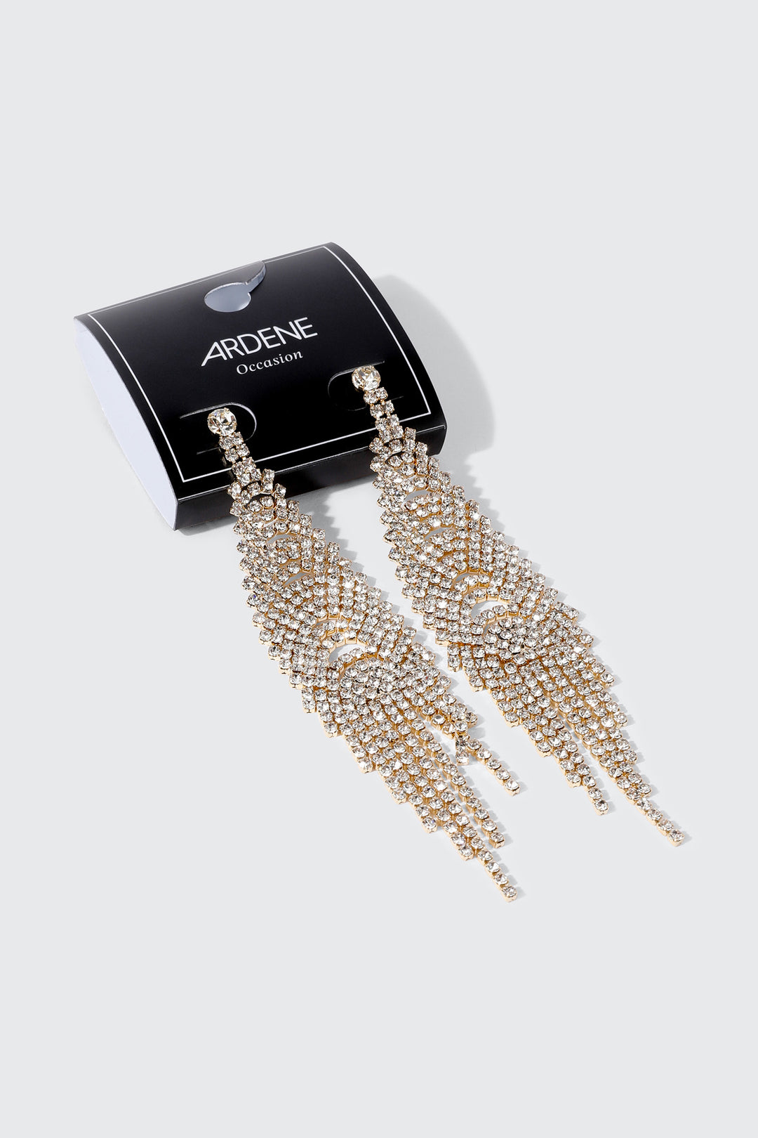 Boucles d'oreilles à franges en pierres du Rhin
