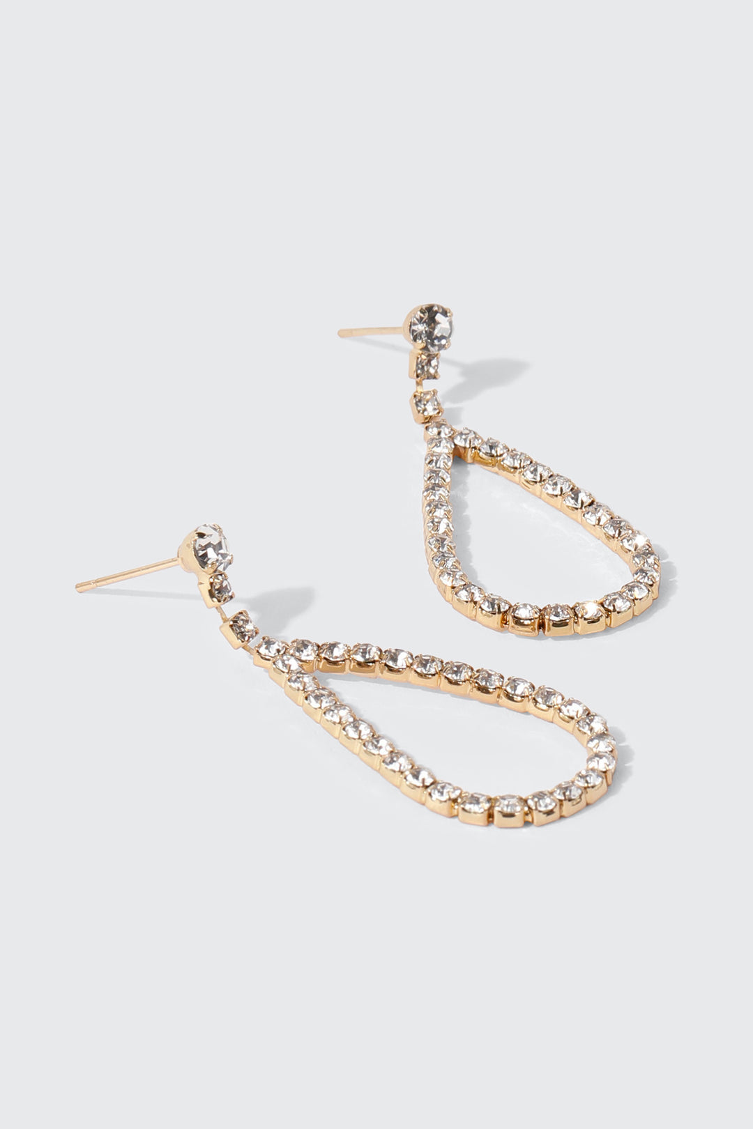 Rhinestone Teardrop Earrings