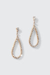 Rhinestone Teardrop Earrings