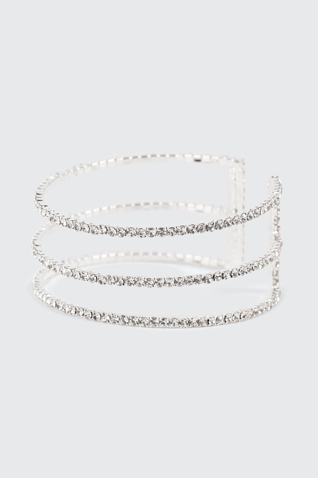 3 Row Rhinestone Bracelet