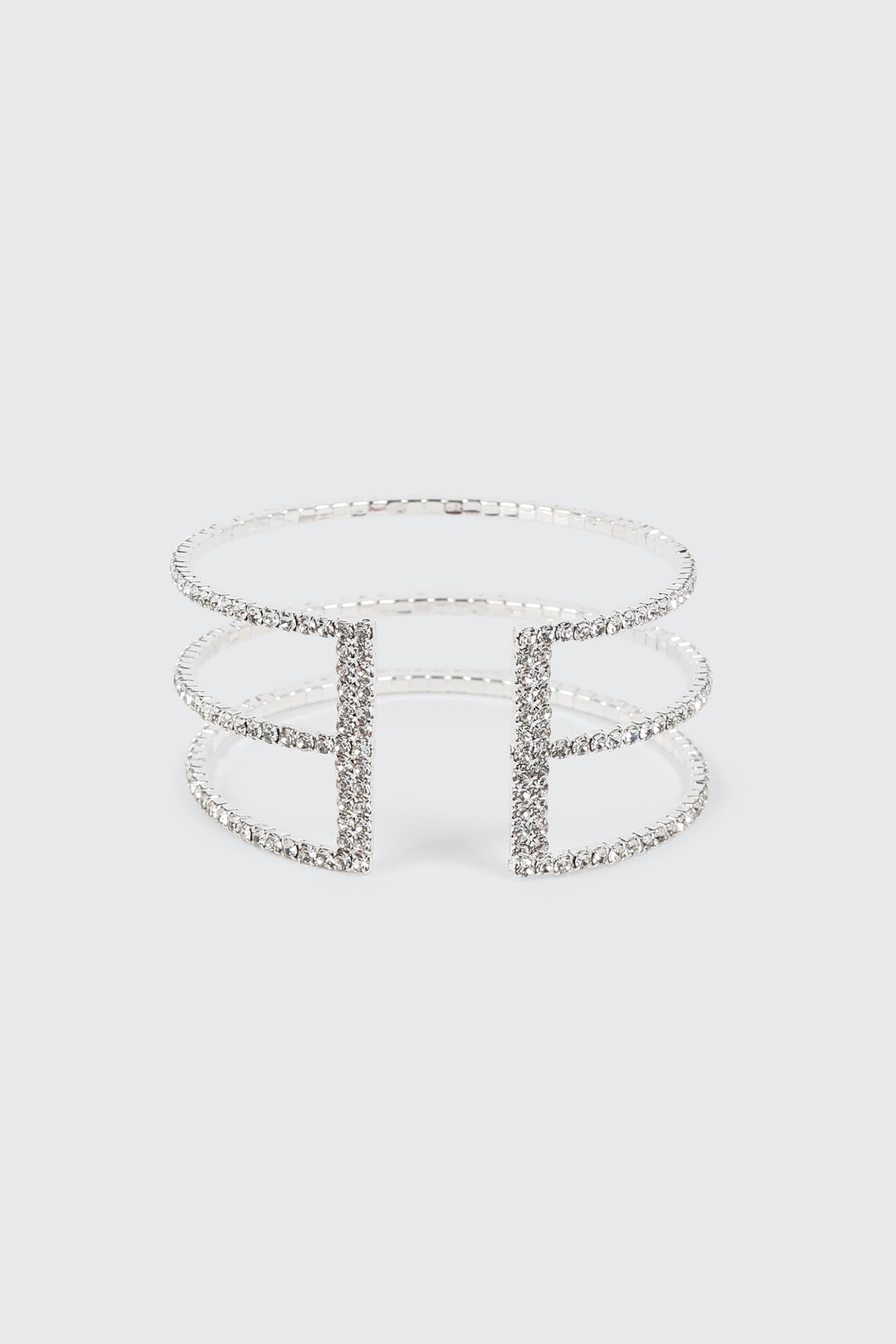 3 Row Rhinestone Bracelet