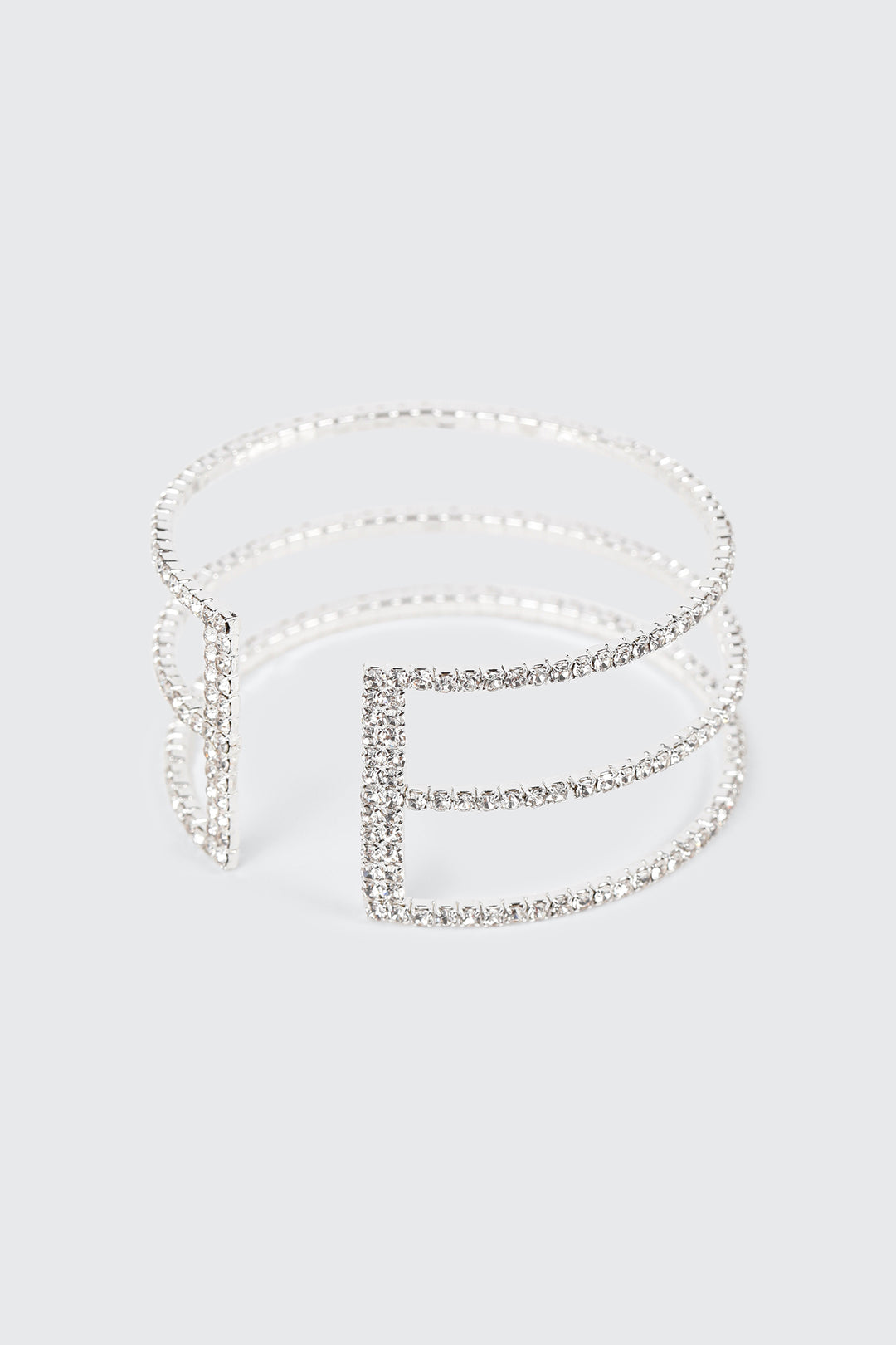 3 Row Rhinestone Bracelet