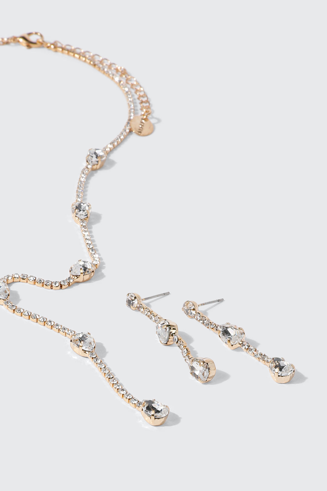 Rhinestone Necklace Set