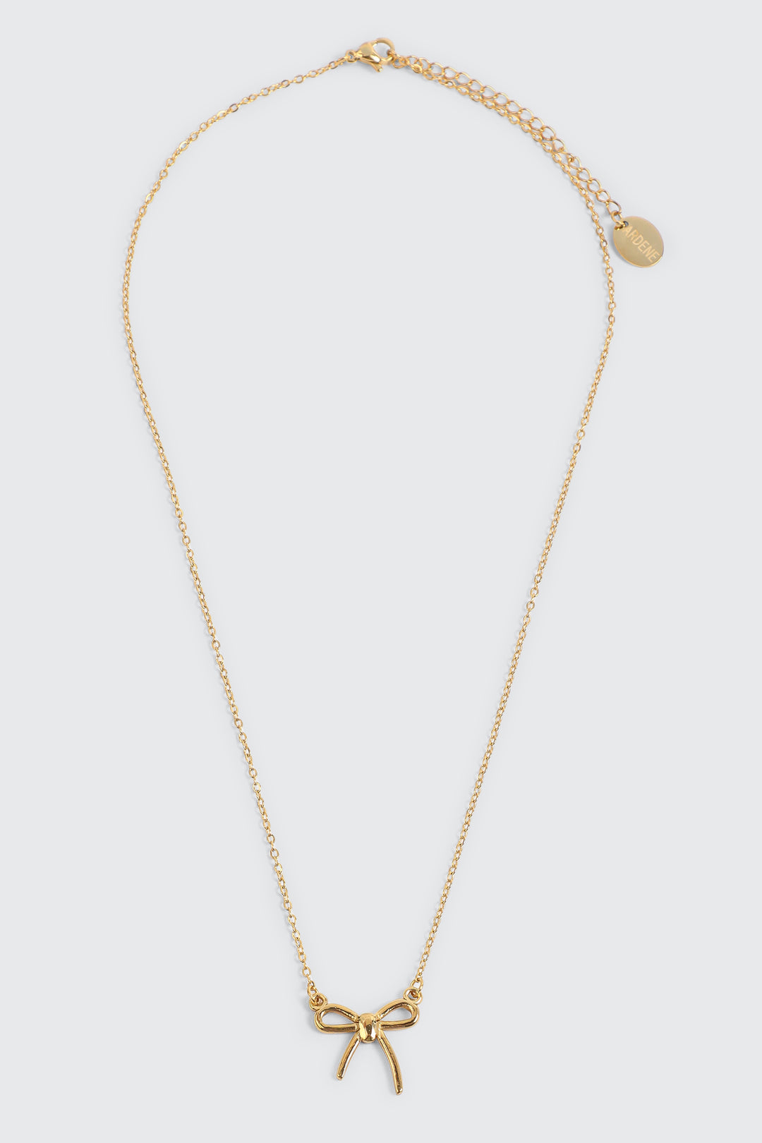 14K Gold Bow Necklace