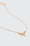 14K Gold Bow Necklace