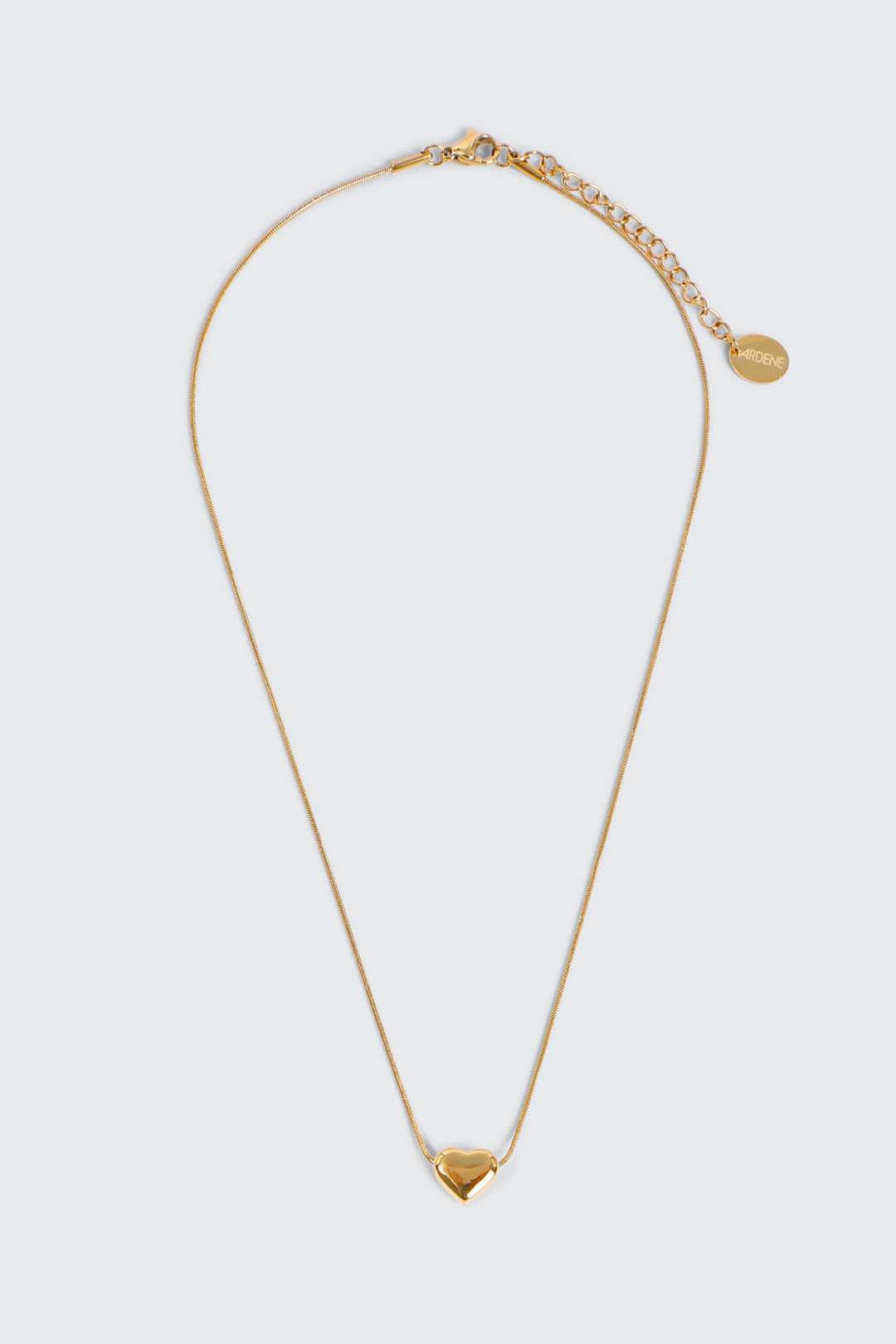 Collier cœur plaqué or 14K