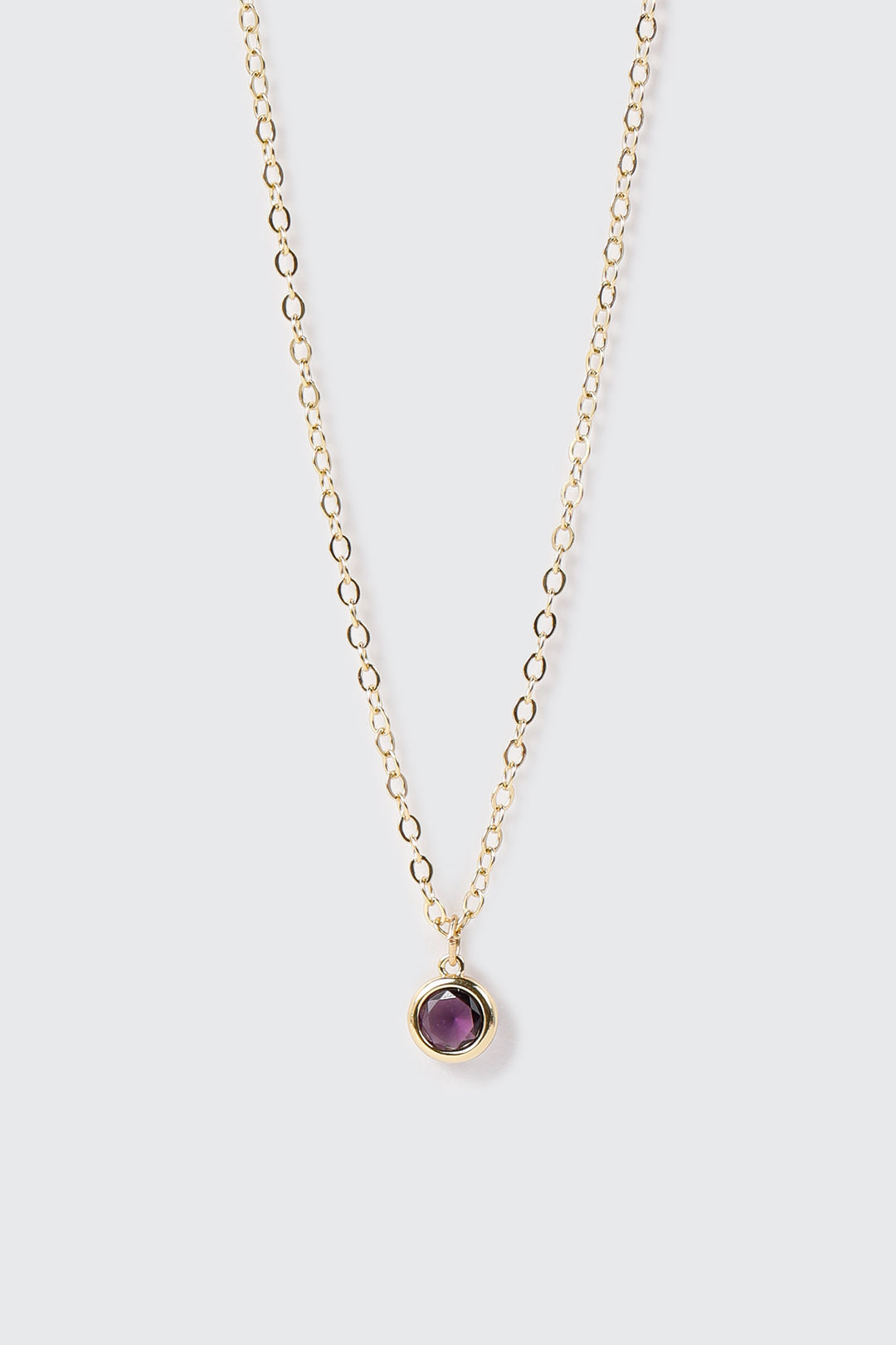 Collier plaqué or 14 k avec pierre de naissance de septembre