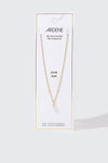 Collier plaqué or 14 k avec pierre de naissance de juin