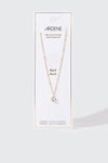 Collier plaqué or 14 k avec pierre de naissance d'avril