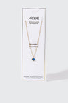 Collier plaqué or 14 k avec pierre de naissance de décembre