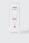 Collier plaqué or 14 k avec pierre de naissance de novembre