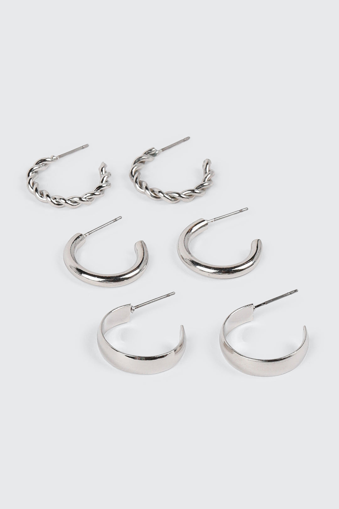 Anneaux Plaqués Or Blanc 14K