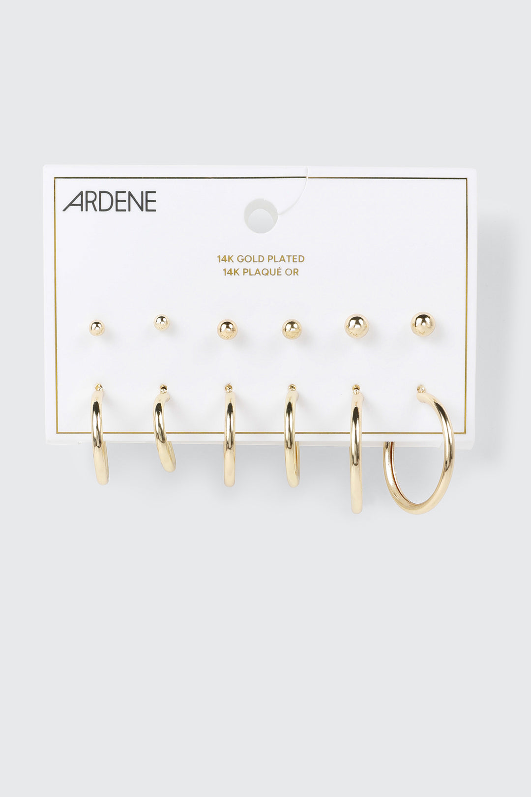 14K Gold Plated Earrings Set