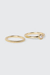 14K Gold Plated Ring Set