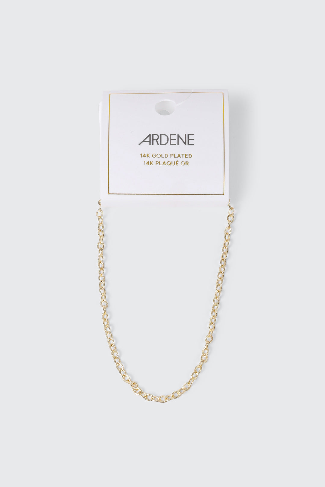 14K Gold-Plated Bezel Chain Anklet