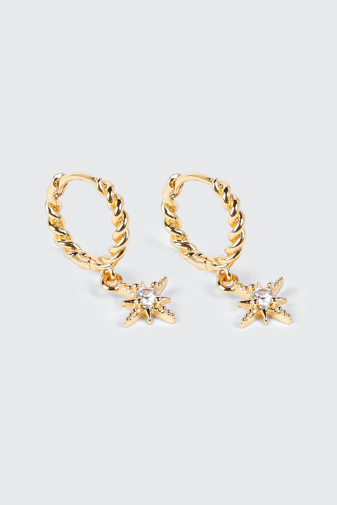Boucles d’oreilles étoilée plaquées or 14K