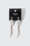 Rhinestone Fishtail Drop Earrings