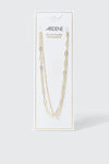 14K Gold Plated Layered Paperclip Necklace