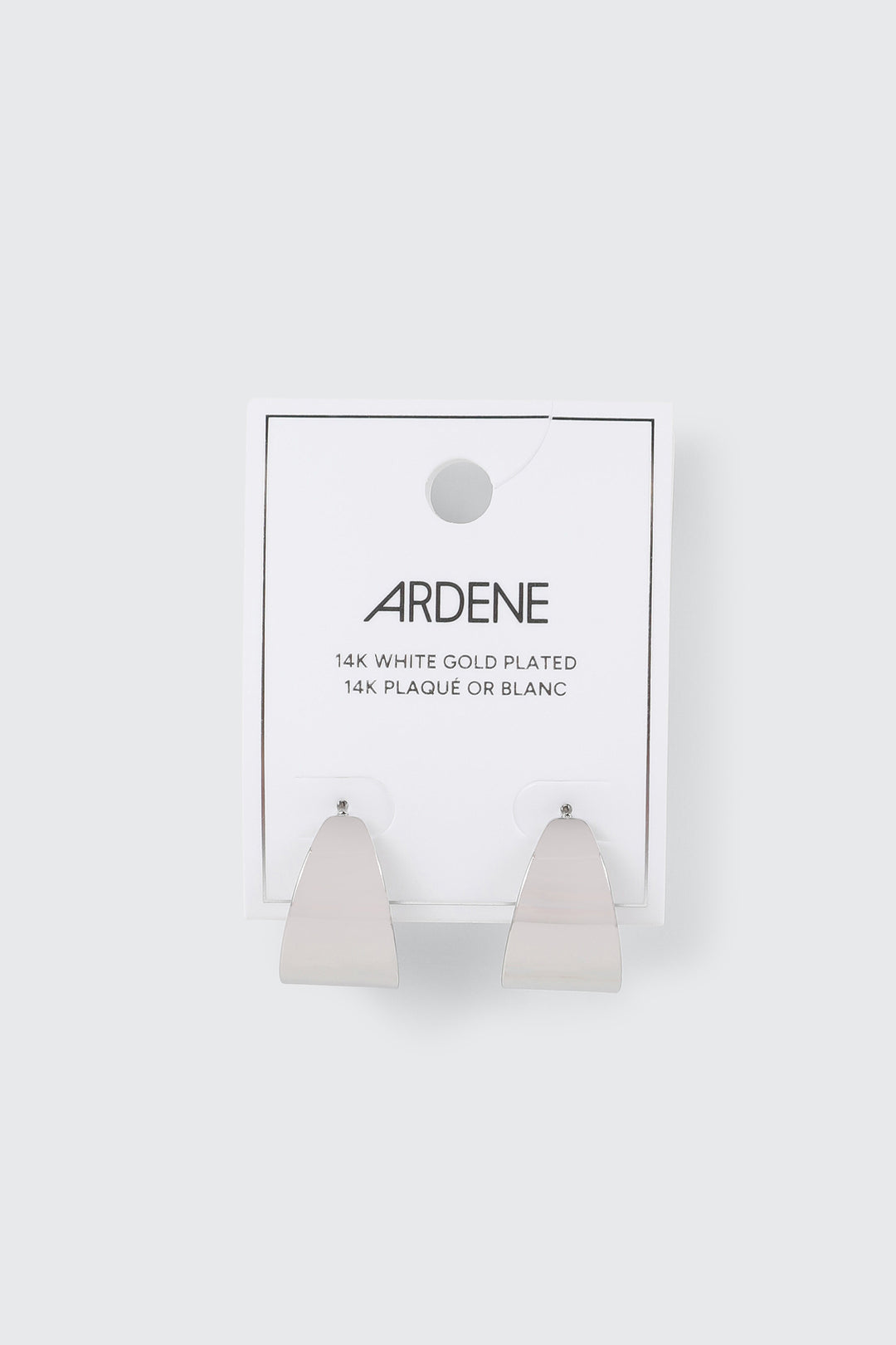 14K White Gold Plated Earrings