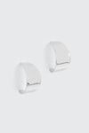 14K White Gold Plated Earrings