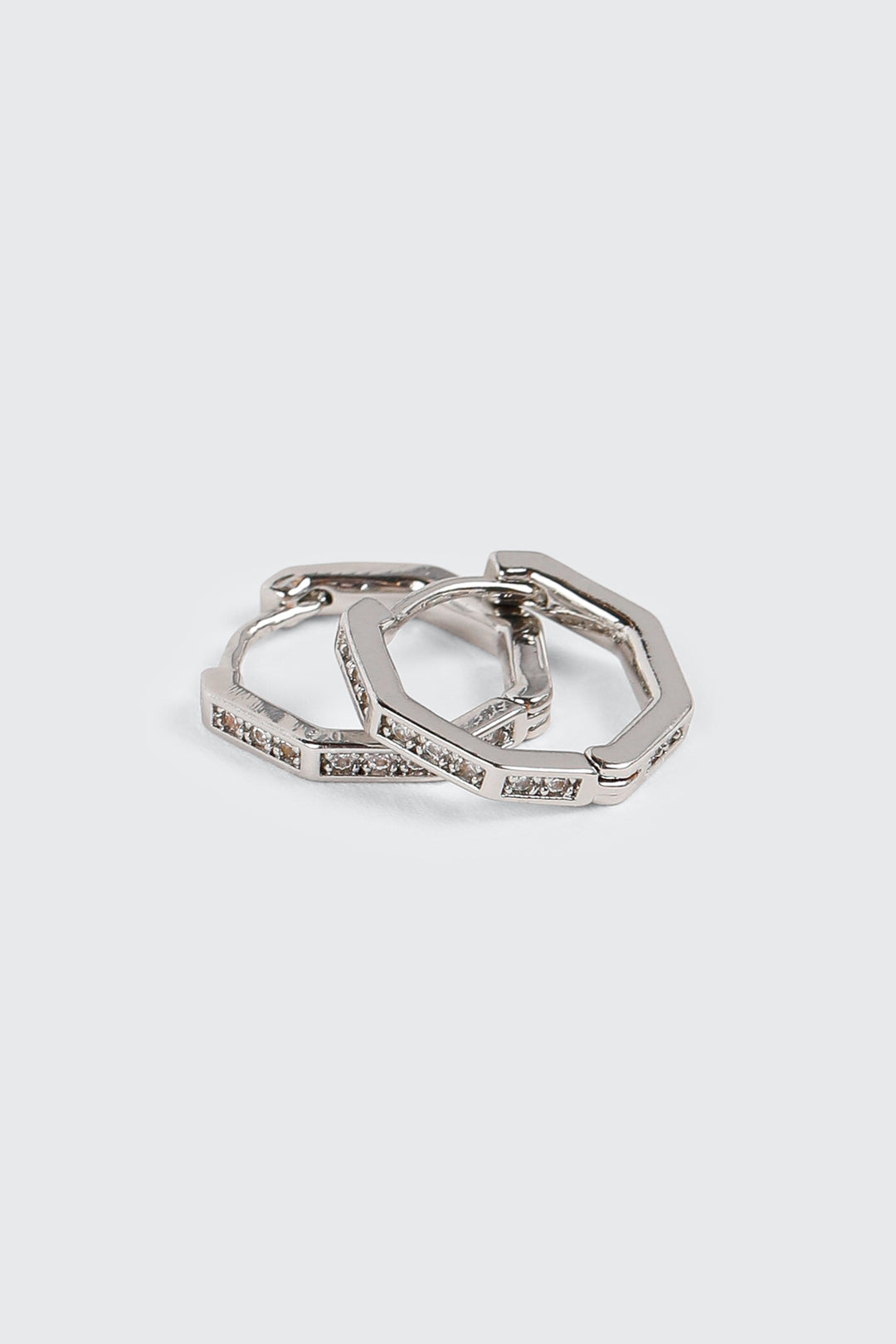 Boucles d'oreilles plaquées or blanc 14K