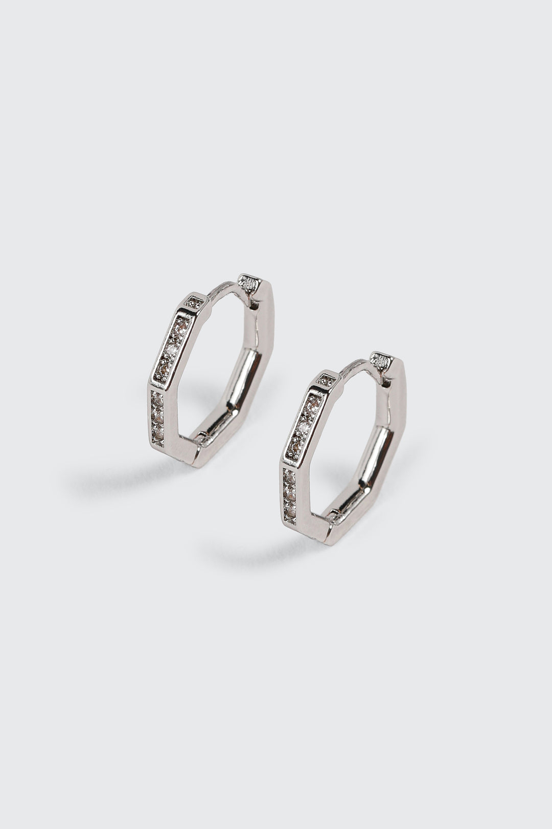 Boucles d'oreilles plaquées or blanc 14K