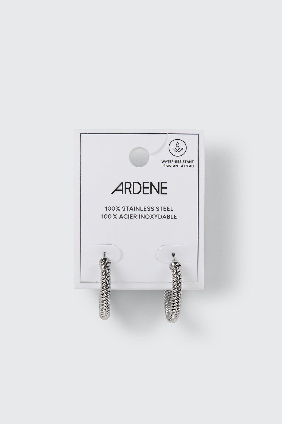 Boucles d'oreilles anneaux en acier inoxydable
