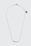Collier à breloque courbée en acier inoxydable