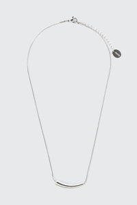 Curved Charm Stainless Steel Necklace