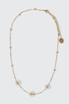 Collier marguerites plaqué or 14K