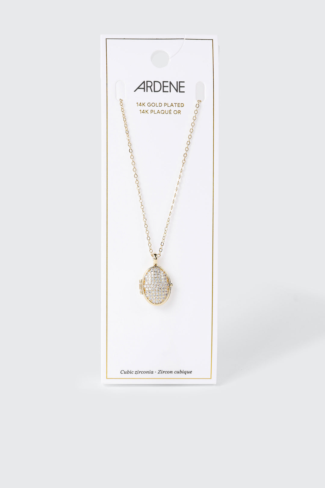 Collier médaillon plaqué or 14 carats