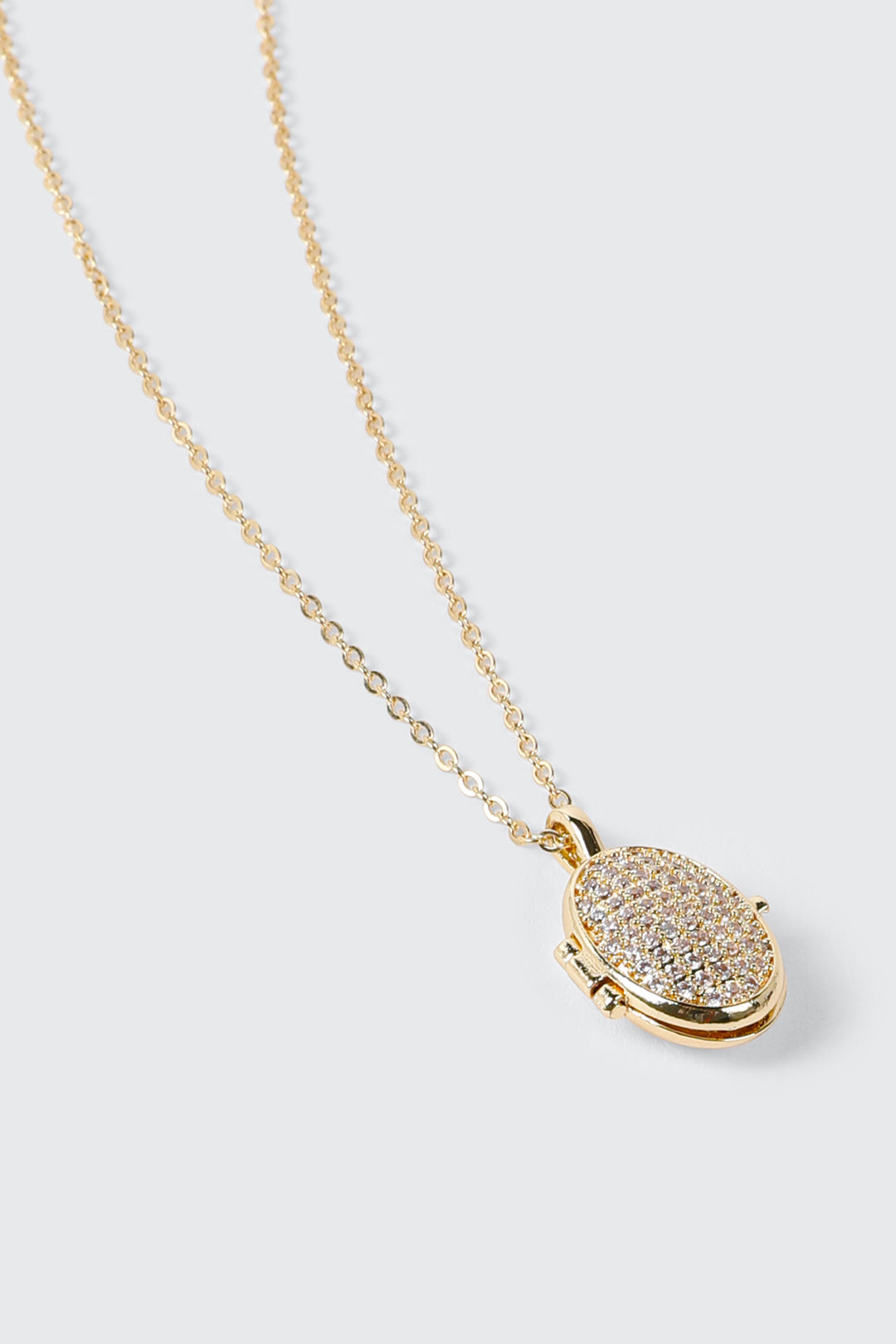 Collier médaillon plaqué or 14 carats