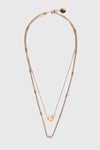 14K Gold Plated  Sphere Pendant Necklace