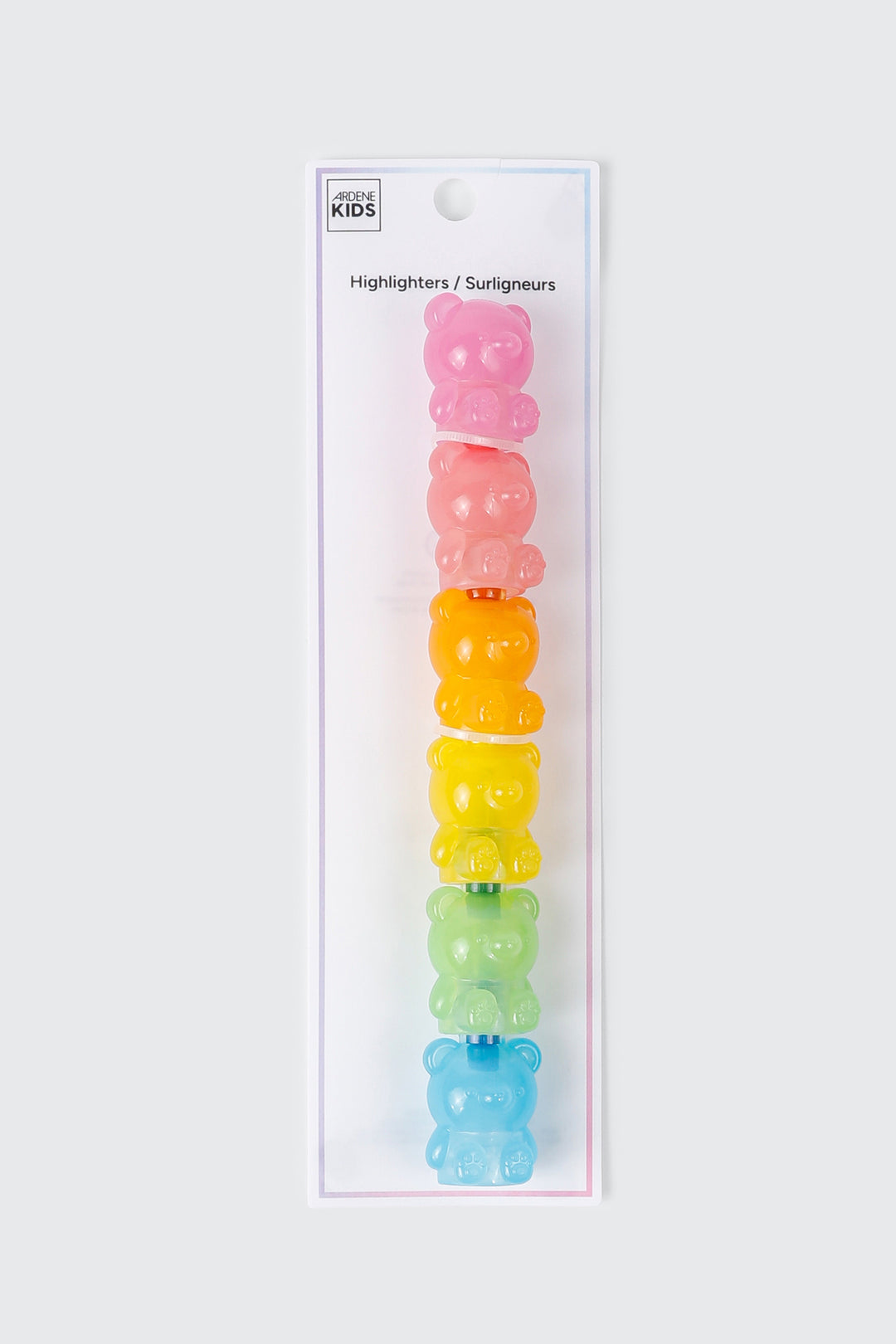 Lot de 6 surligneurs oursons empilables
