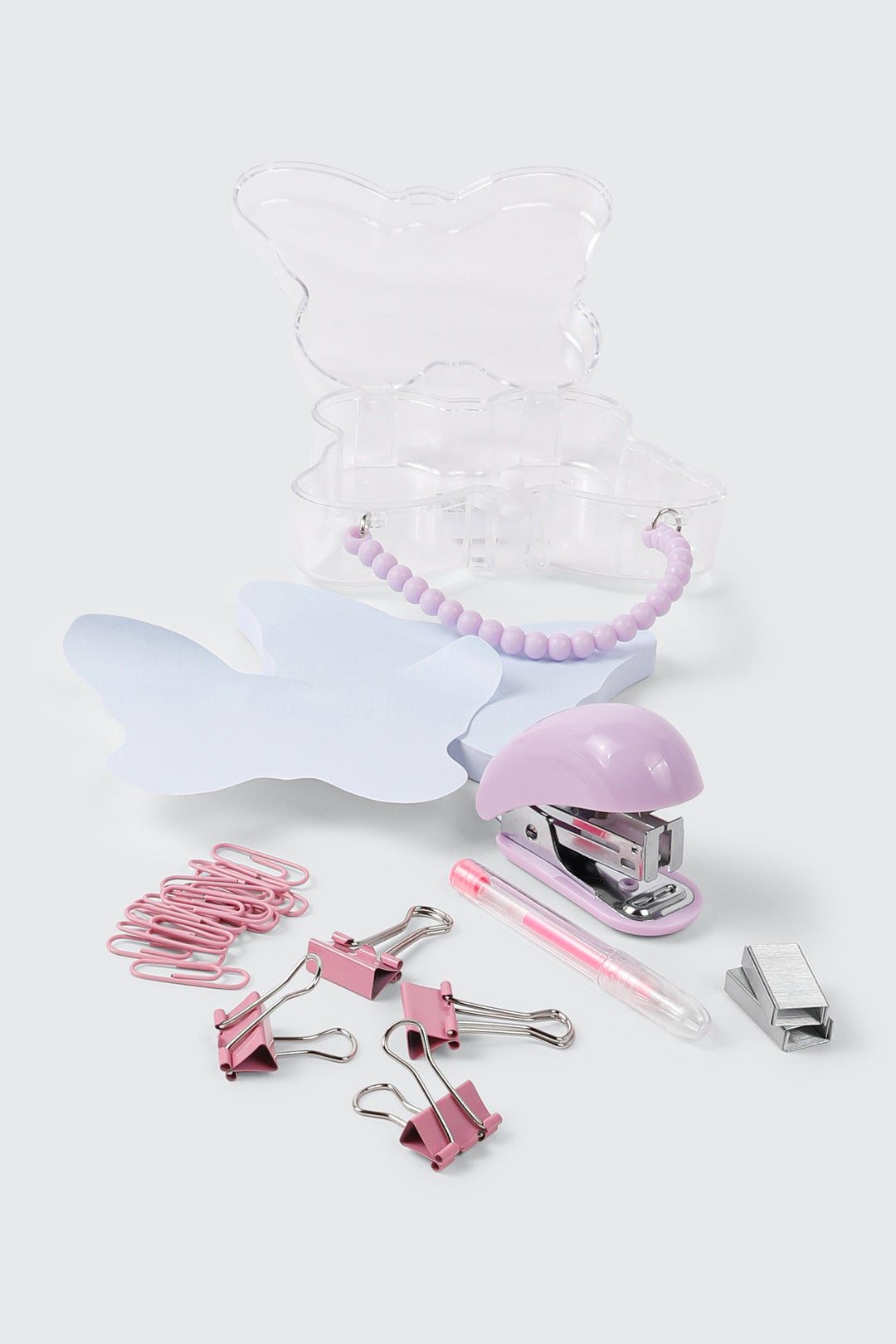 Ensemble de papeterie papillon