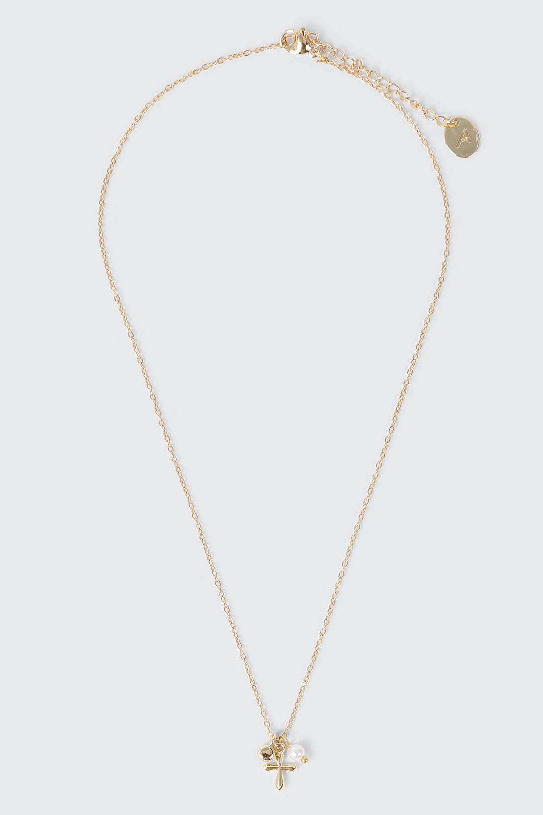 14K Gold-Plated Cross Necklace