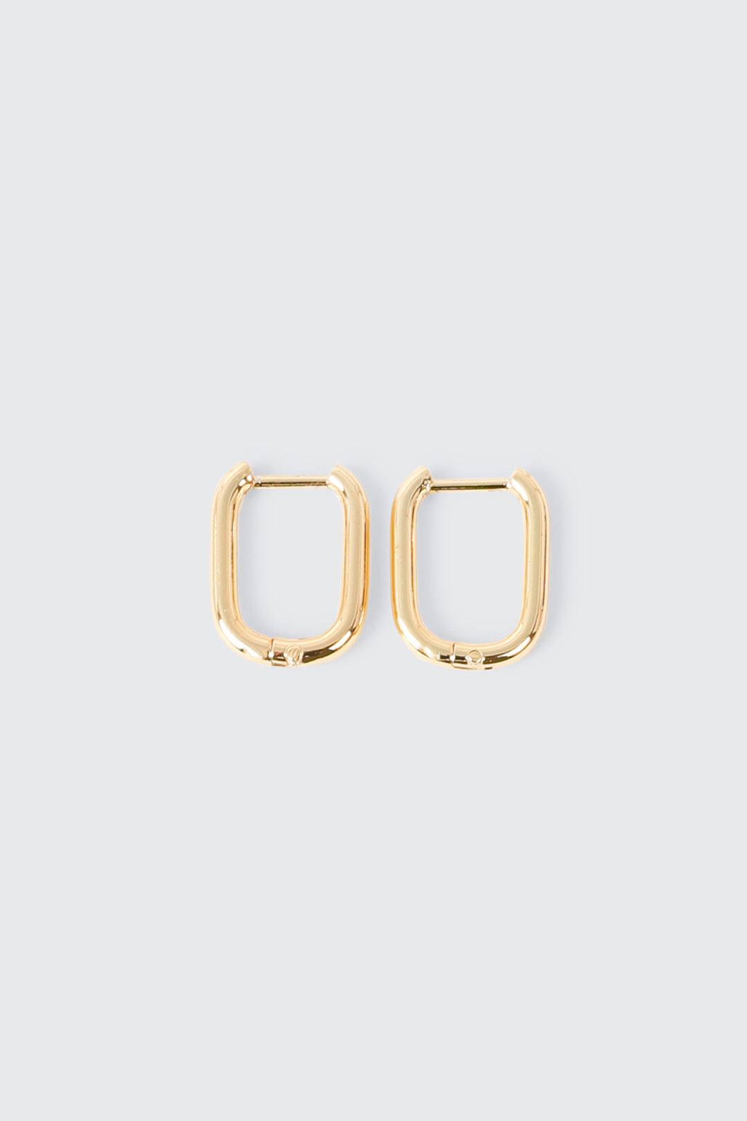 Boucles d’oreilles à double maillon plaquées or 14 carats