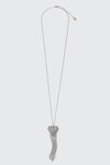 Heart Pendant Chain Tassel Necklace